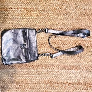 MICHAEL Michael Kors Silver Hamilton Crossbody Bag